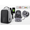 MOCHILA ANTIRROBO GIGANTE CON CABLE USB IMPERMEABLE MOCHILA ANTIRROBO GIGANTE CON CABLE USB IMPERMEABLE