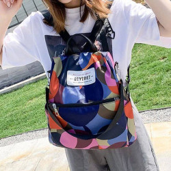Bolso Mochila Anti Robo Multicolor para mujer