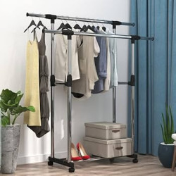 Colgador doble de ropa
