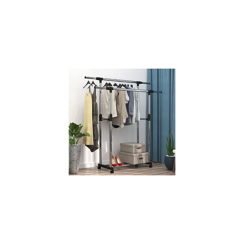 Colgador doble de ropa