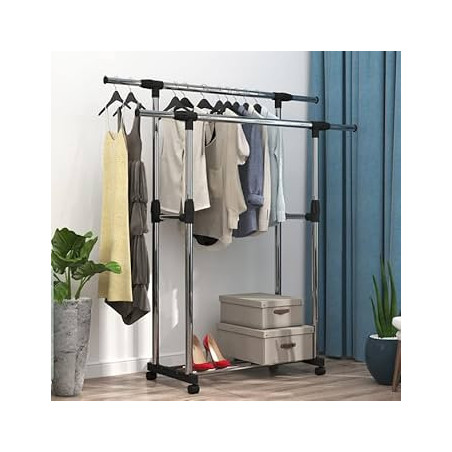 Colgador doble de ropa