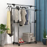 Colgador doble de ropa