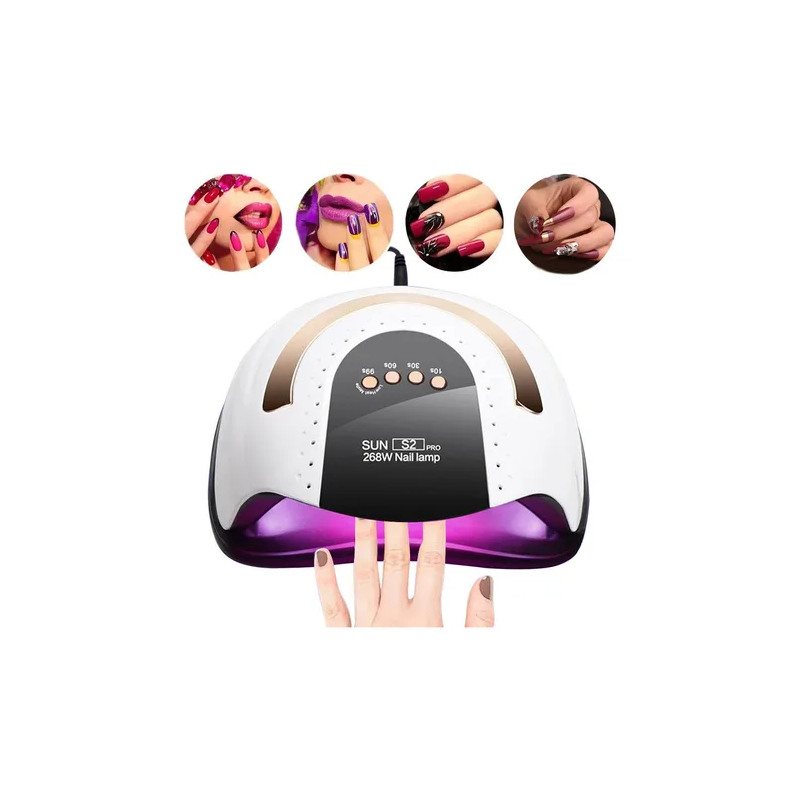 Lámpara de uñas LED UV, luz UV de uñas de gel de 120 W