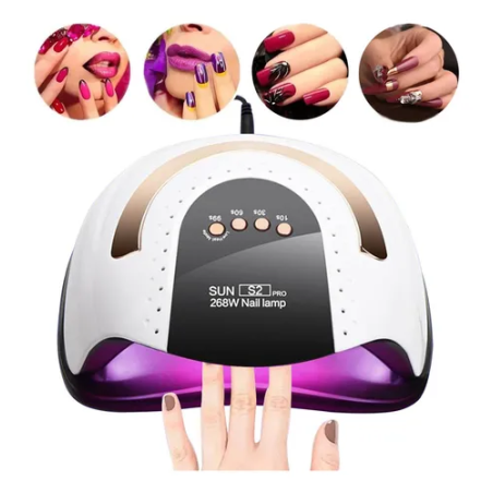 Lámpara de uñas LED UV, luz UV de uñas de gel de 120 W