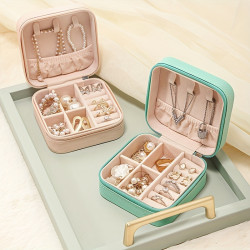 Organizador de joyas mini, elegante varios compartimentos