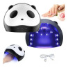 Cabina Led Secador De Uñas Panda 3 En 1 Led/uv 36 W Color Blanco